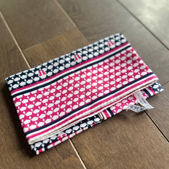 Lanvin Paris Pink & Black Silk Scarf - Picture 3 of 3